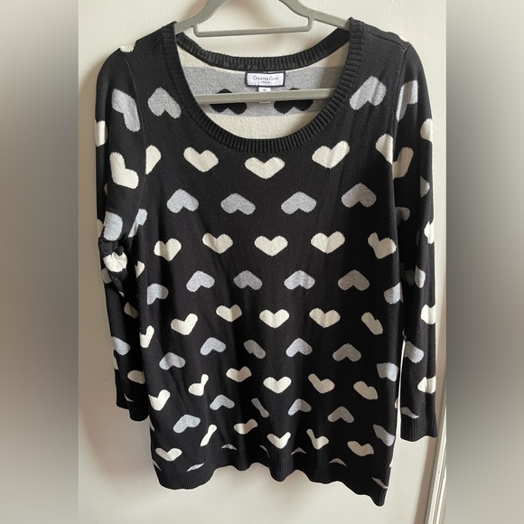 Charter Club Deep Black Henley Sweater main image 0